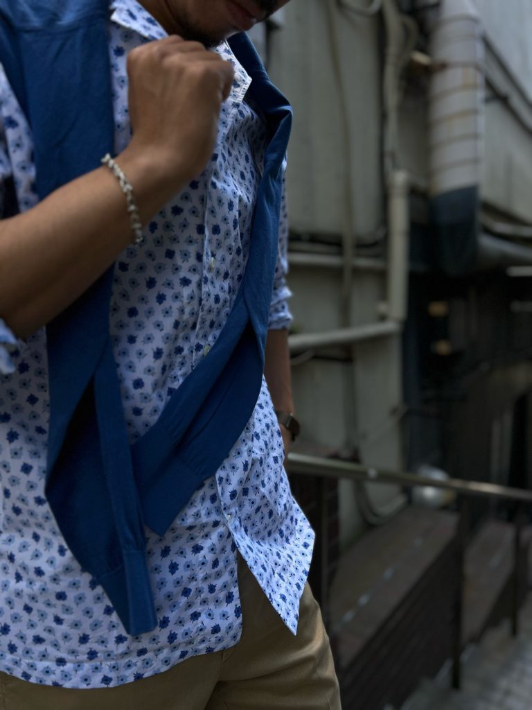 giampaoloのプリントシャツ｜オイスター青山｜スモールフラワープリント