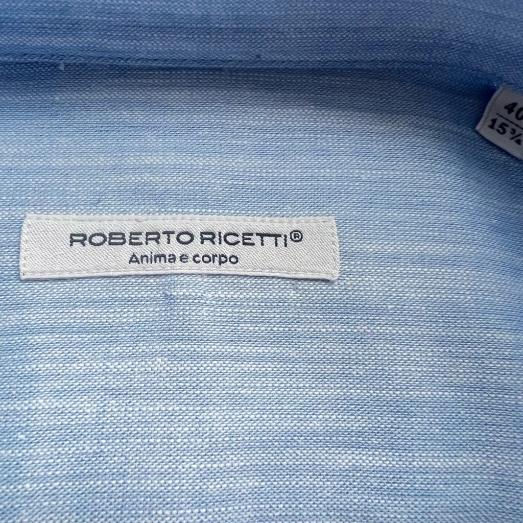 ROBERTO RICETTI｜シャツ｜ブルーストライプ・サックスブルー・ブラウンストライプ・オイスター青山